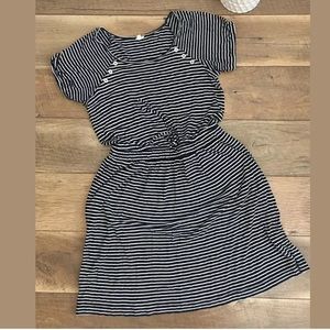 J. Crew stripe waist pocket dress XSmall XS